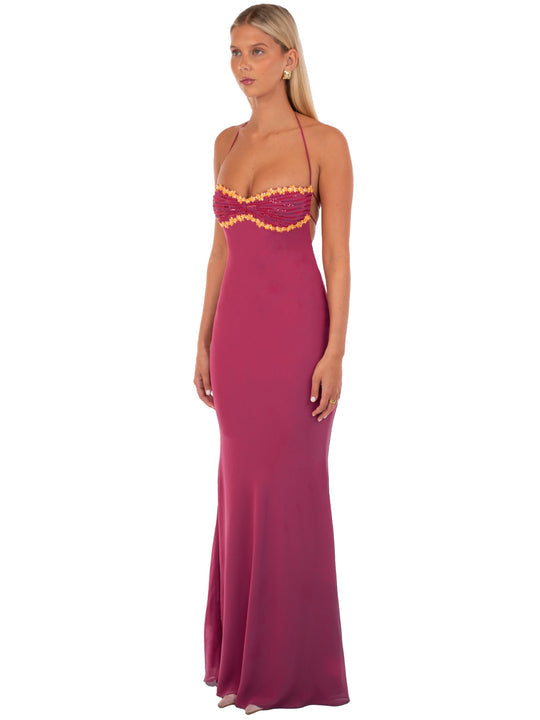 Magnolia Sequin Maxi Dress Pink 5
