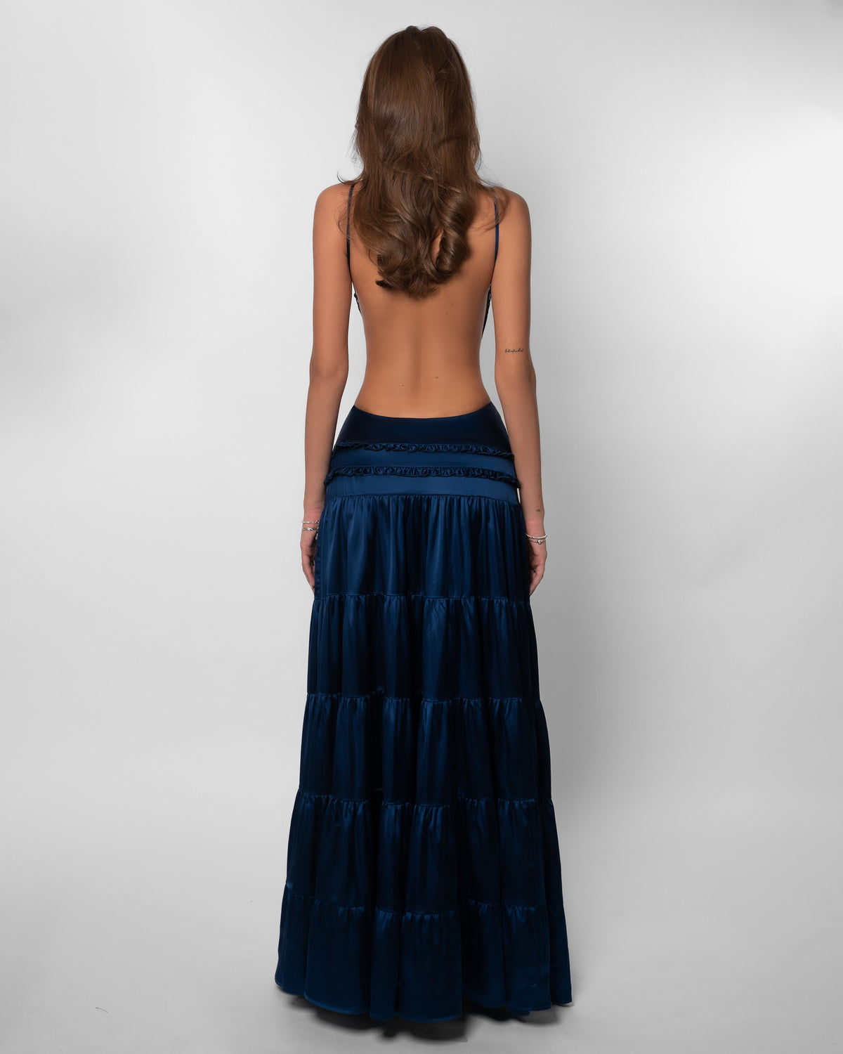 Valentina Cutout Maxi Dress Blue 3