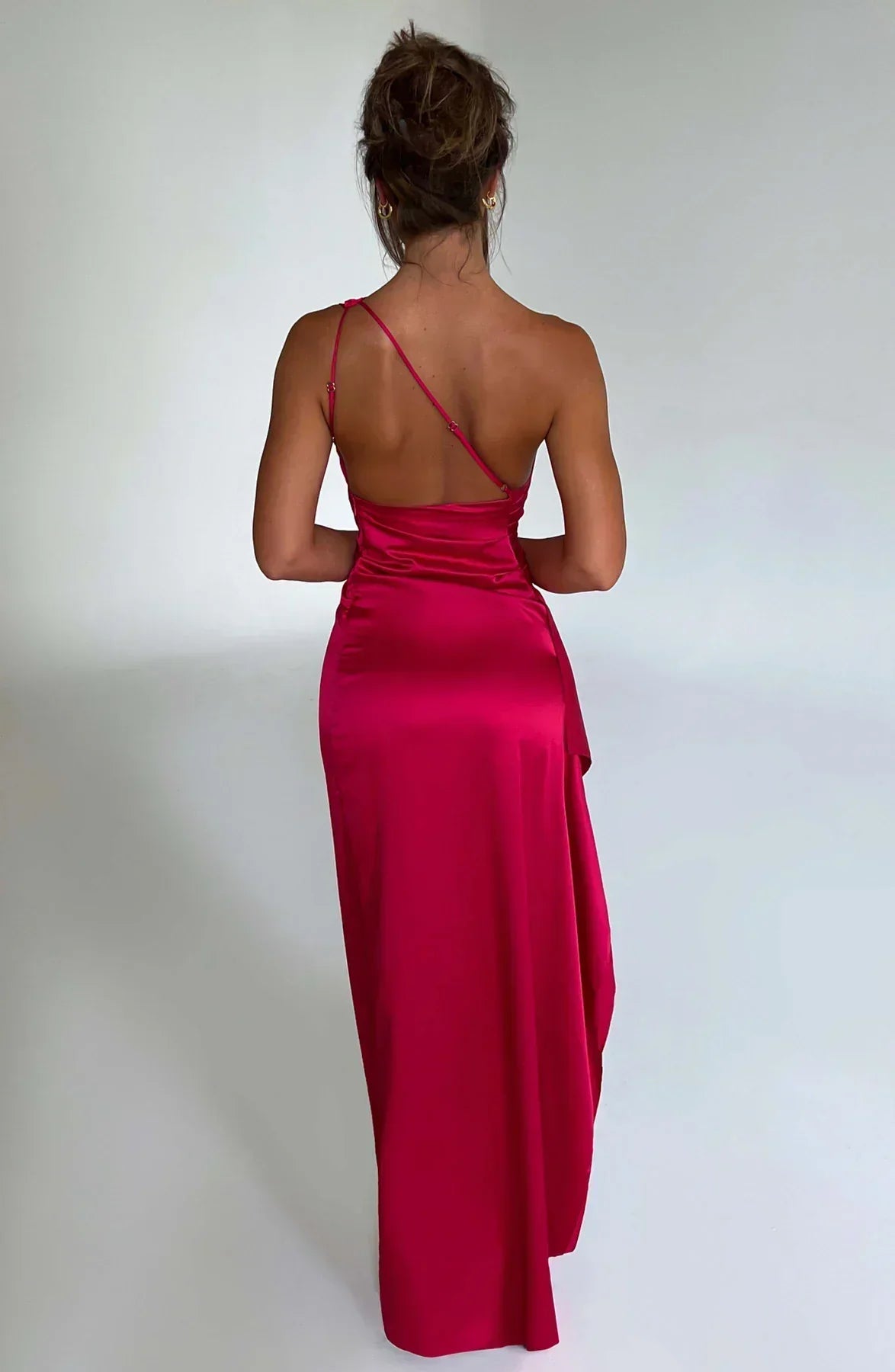 Adelaide Satin Slit Dress Multi 1