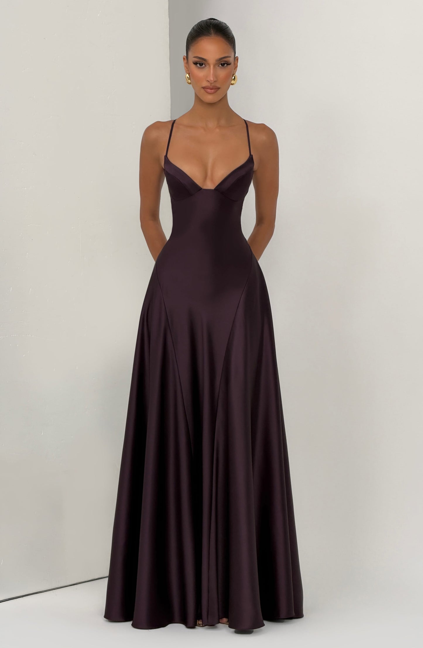 Asterin Plum Maxi Dress Plum 8
