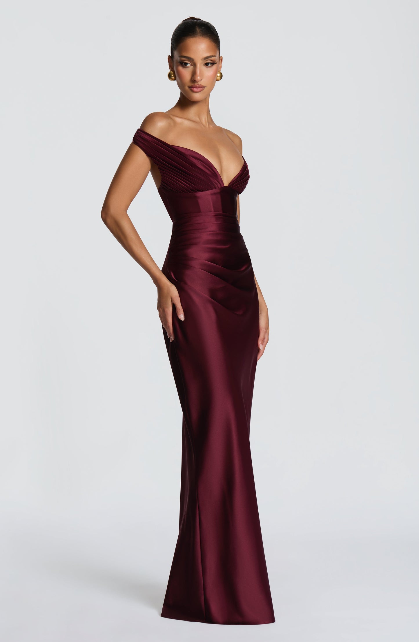 Aurelia Cherry Lacquer Maxi Dress Cherry Lacquer 4