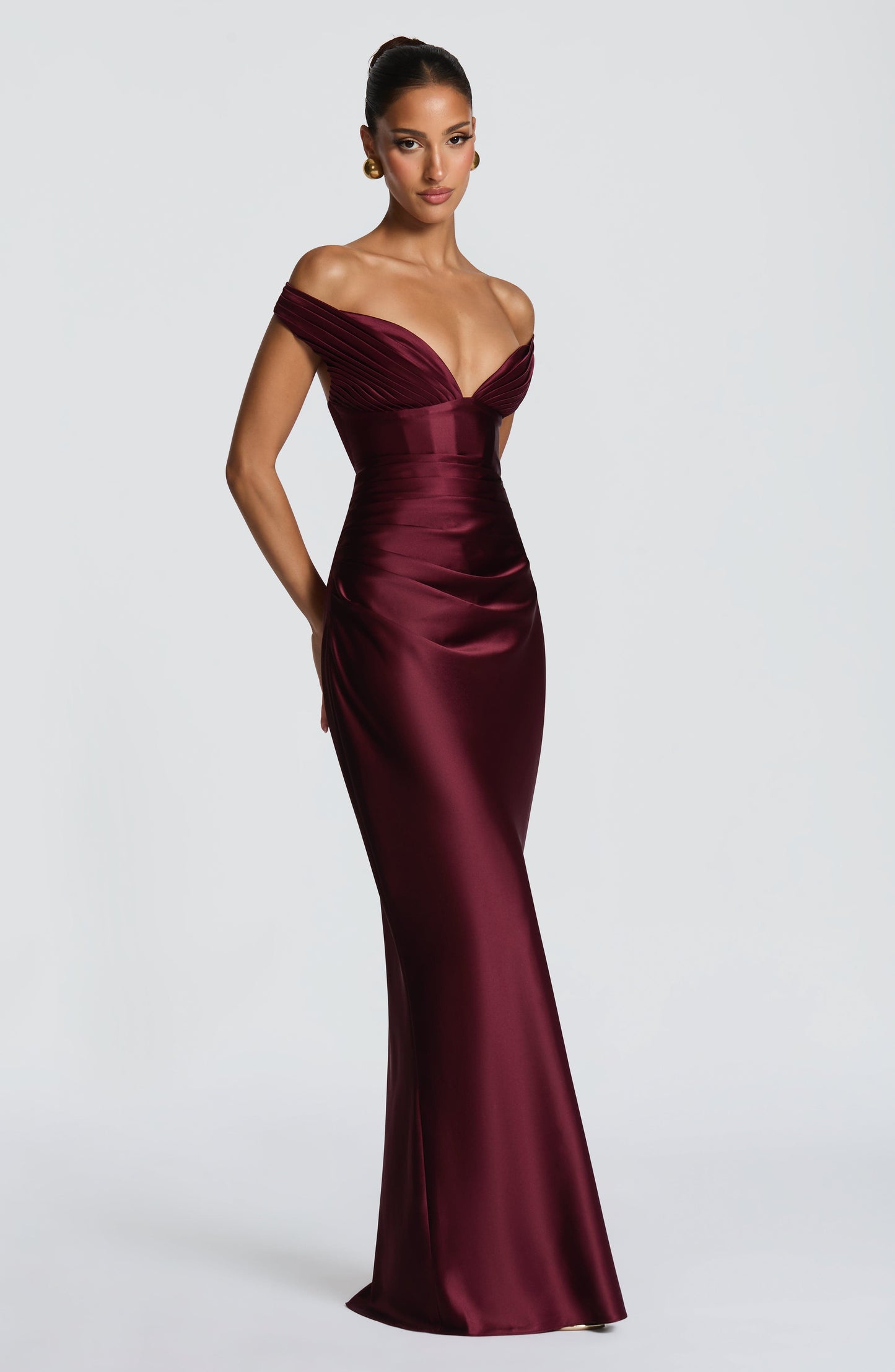 Aurelia Cherry Lacquer Maxi Dress Cherry Lacquer 3