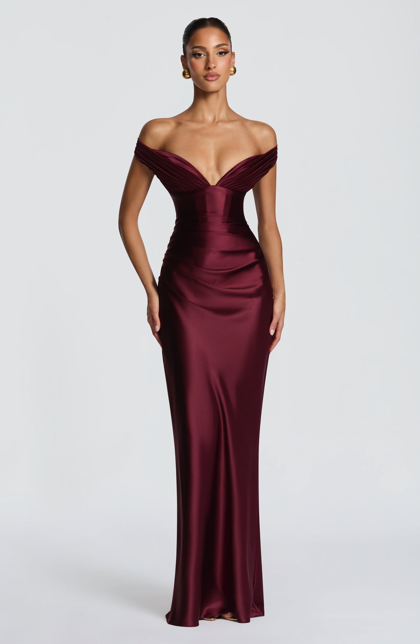 Aurelia Cherry Lacquer Maxi Dress Cherry Lacquer 1