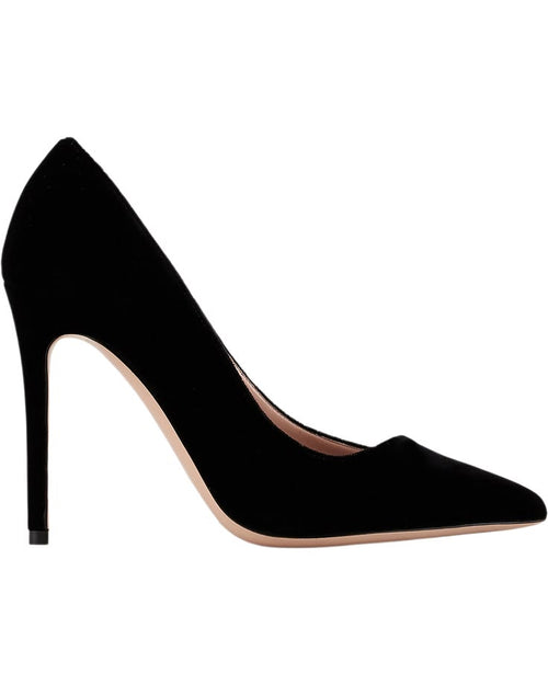Margot Velvet Court Shoes in Black Black 1