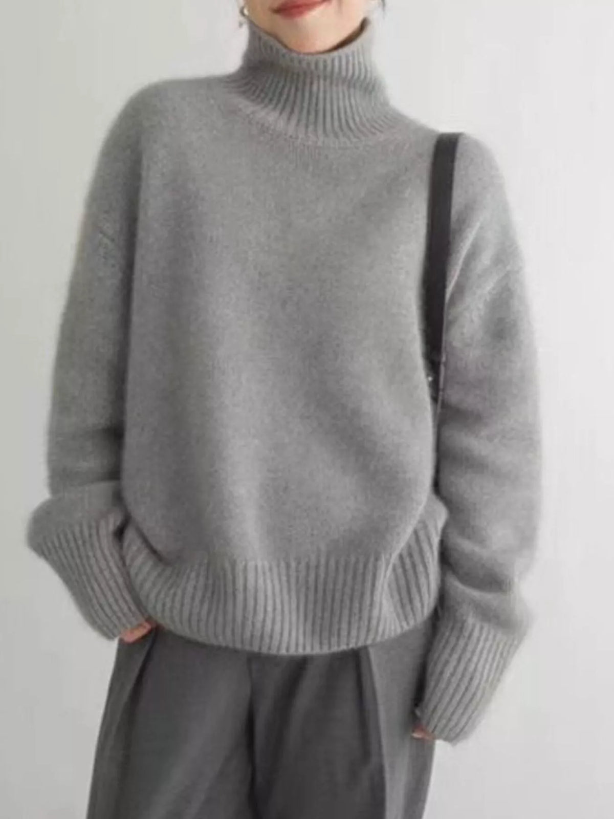 Margot Knit Sweater in Warm Cocoa Apricot 7