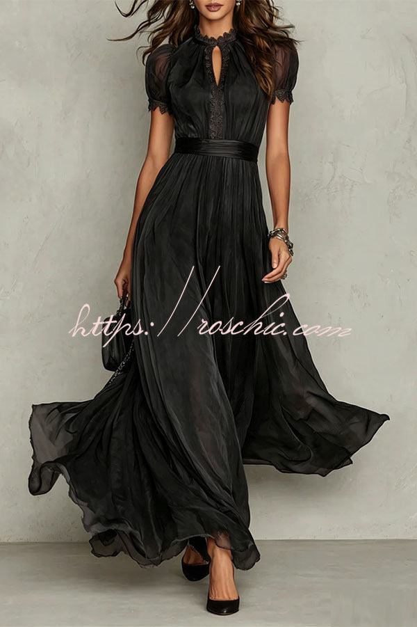 Ophelia Chiffon Maxi Dress Purple 5