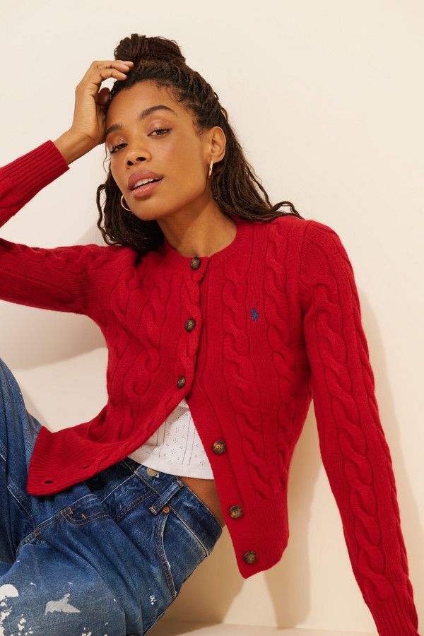 Margot Cable Knit Cardigan Multi 1