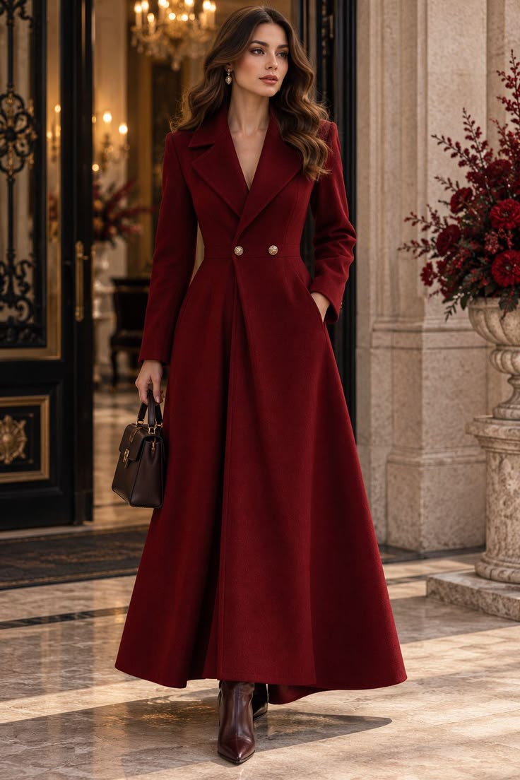 Margot Wool Blend Overcoat Navy 1