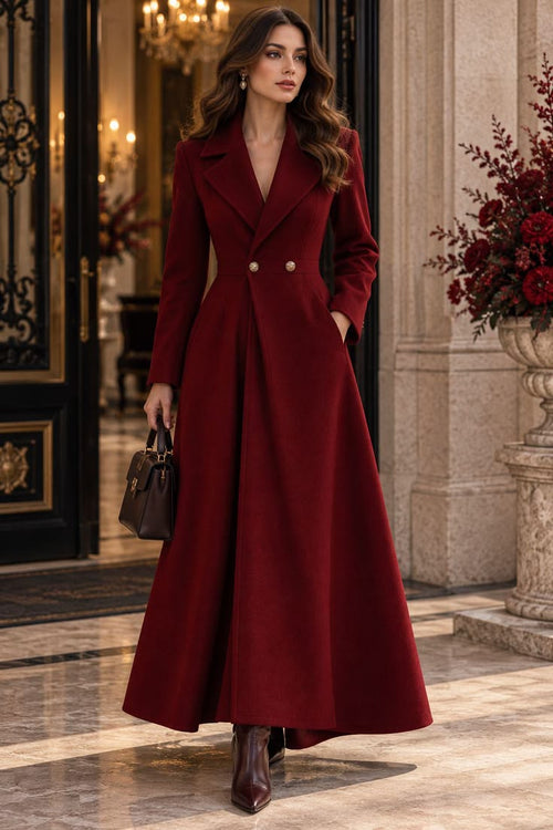 Margot Wool Blend Overcoat Navy 1