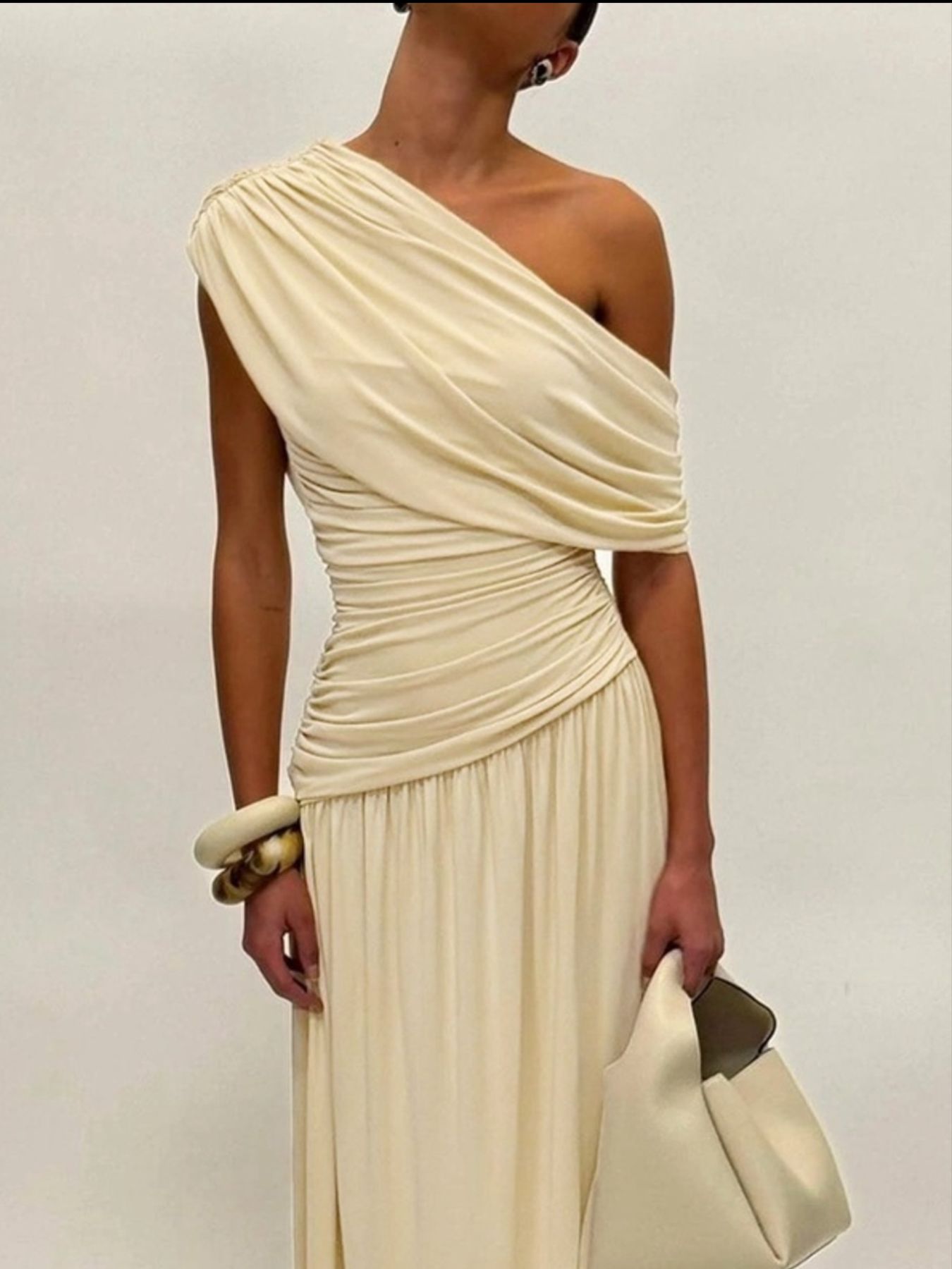 Ophelia One-Shoulder Ruched Maxi Dress Shoulder Ruched Maxi Dress 4