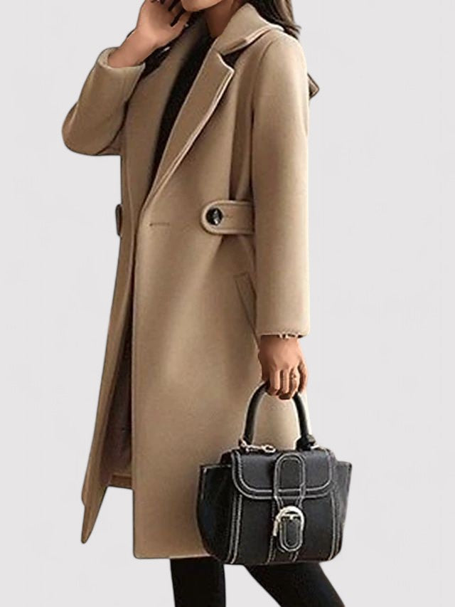 Skyler Belted Coat Khaki 5