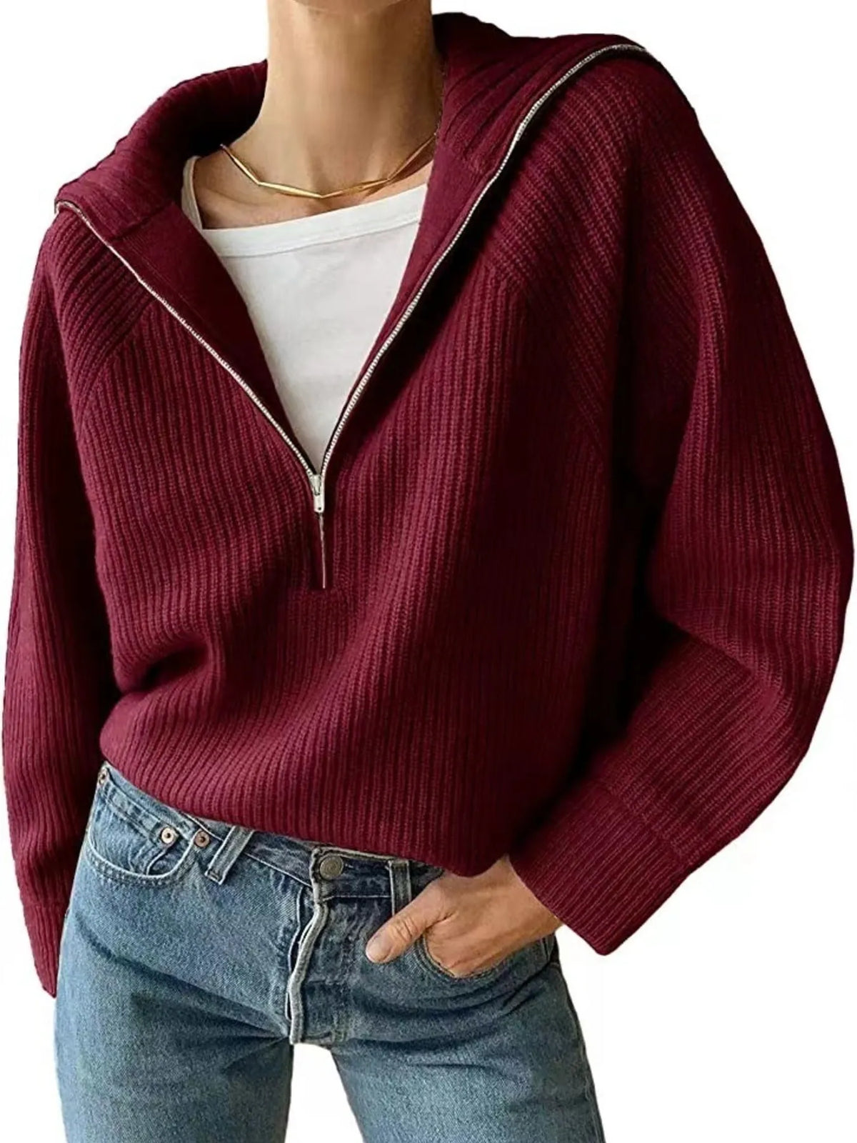 Margot Knit Slip Sweater in Black Caramel 10