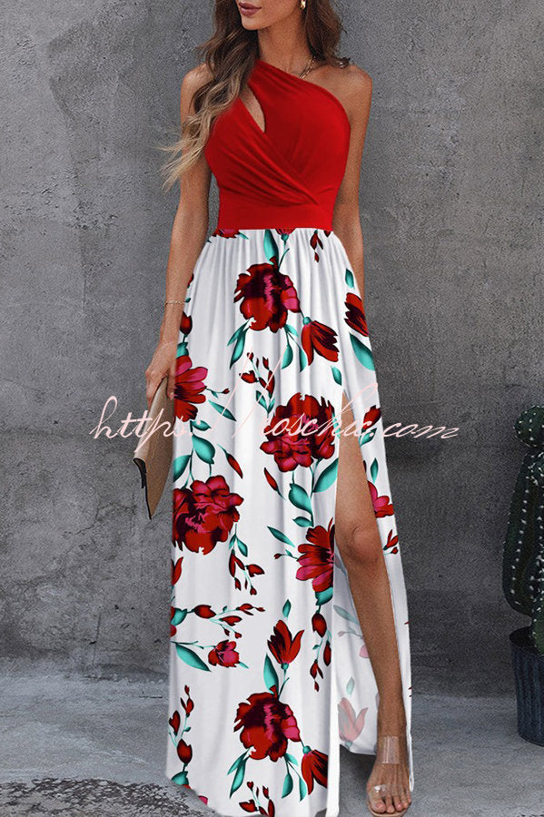 Jolie Floral One-Shoulder Maxi Dress Multicolor 5