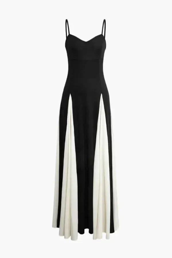 Vianne A-Line Satin Gown Black 1