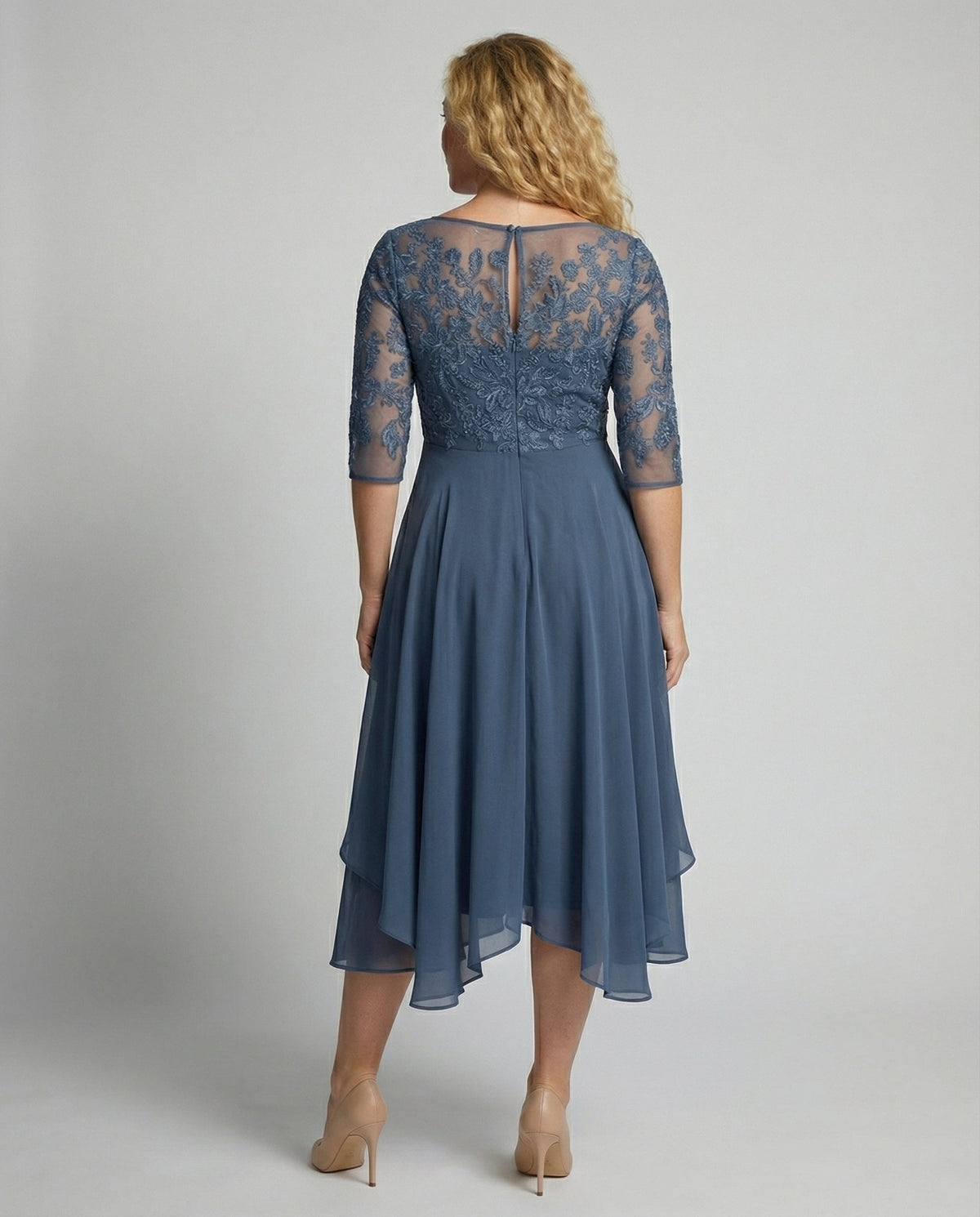 Margot Satin A-Line Midi Dress Multi 16