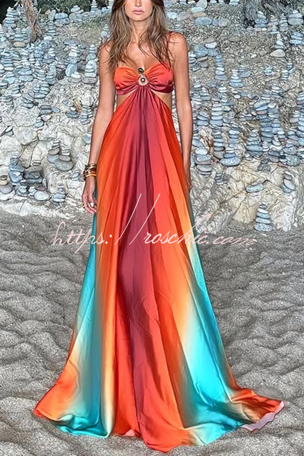 Aurora Printed Cutout Maxi Dress up Vacation Maxi Dress 7