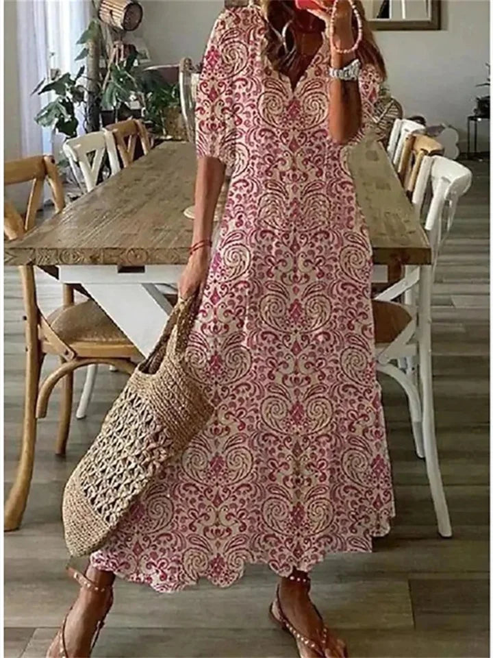 Eloise Linen Maxi Dress Sommerkleid 5