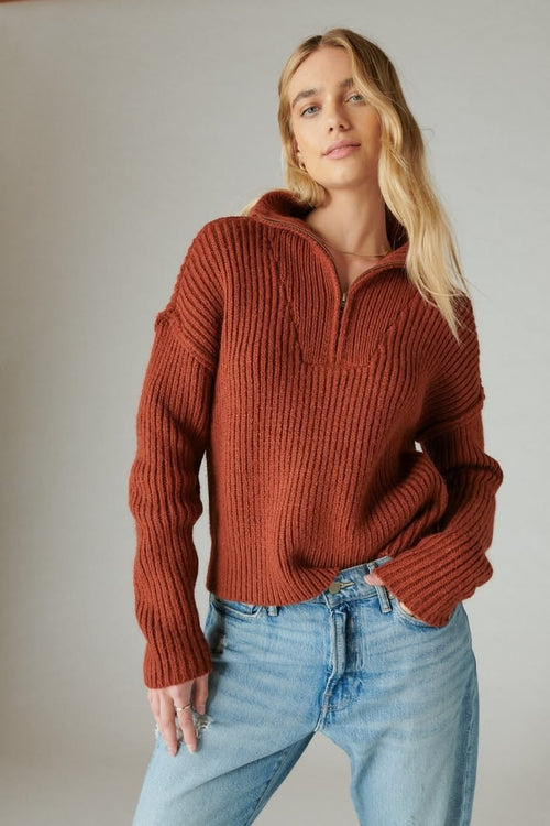 Margot Knit Sweater in Terracotta Terracotta 1