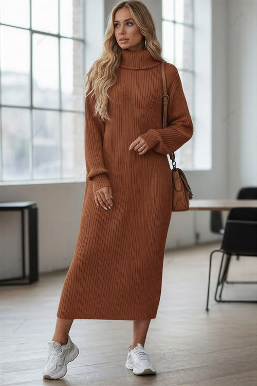 Margot Turtleneck Sweater Dress Multi 1