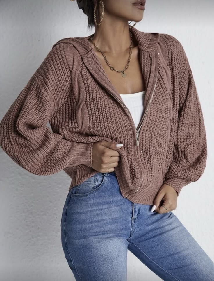 Margot Zip-Up Cardigan in Redwood Multi 1