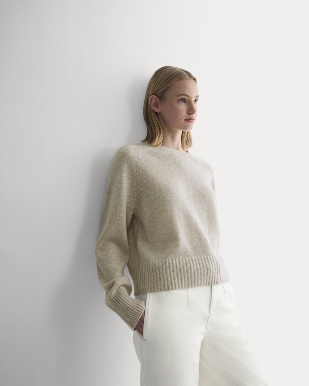 Margot Knit Sweater in Black Cashmere | Canvas 1