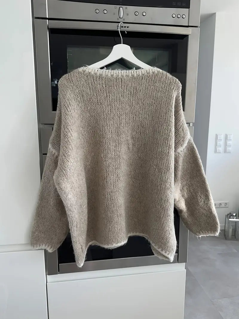 Usalda Knit Sweater Dress White 7