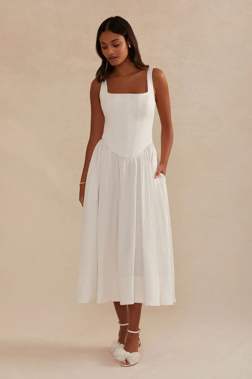 Zelda Satin Midi Dress Multi 1