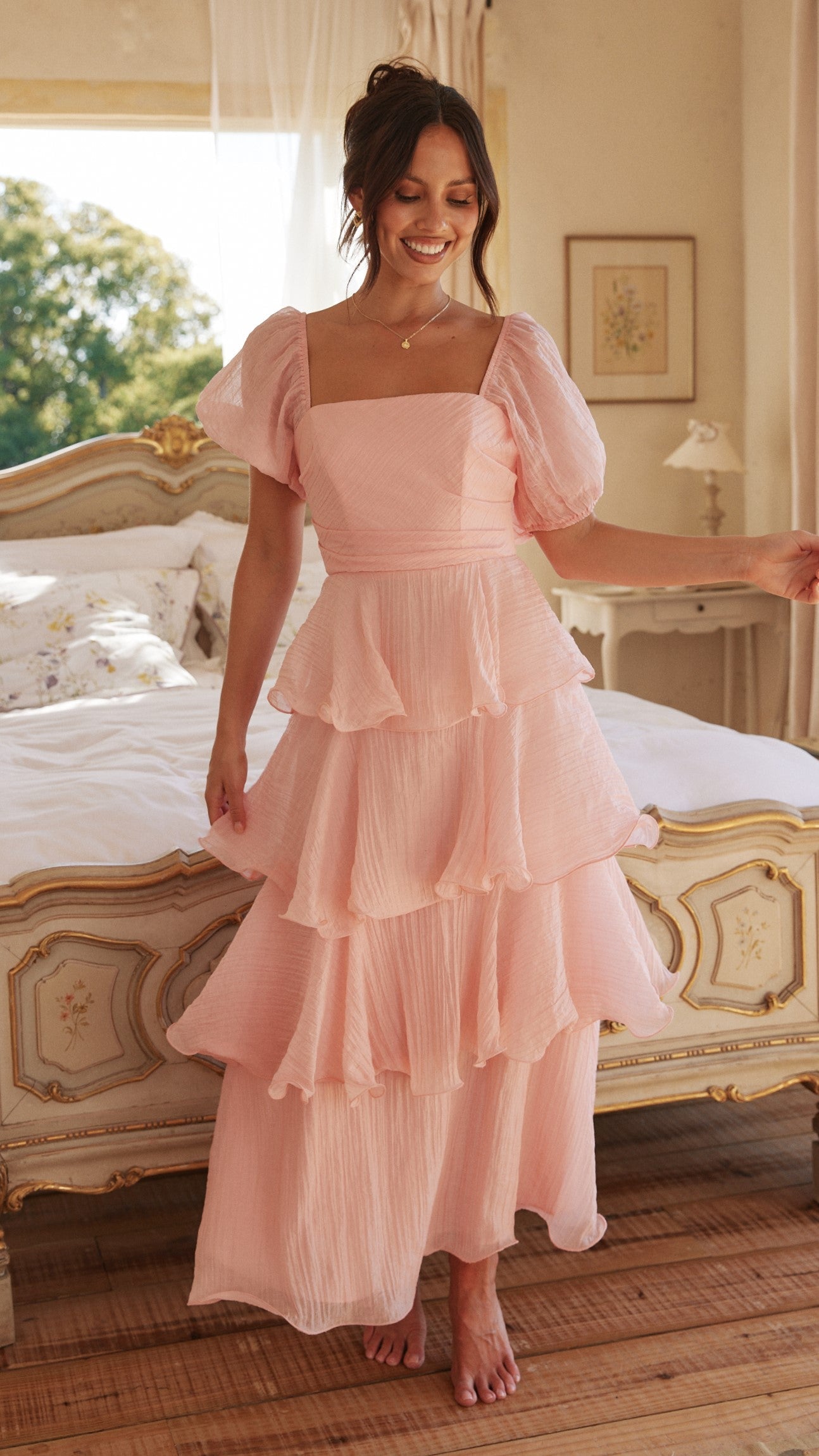 Lanelle Pink Maxi Dress Pink 6