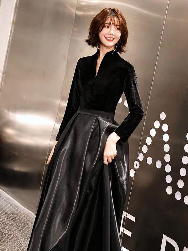 Suvi Velvet Maxi Dress Black 5