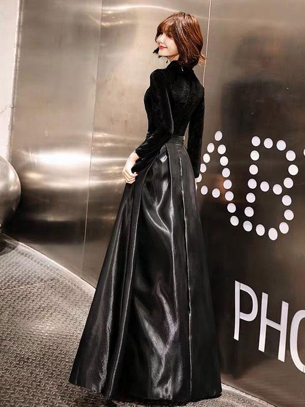 Suvi Velvet Maxi Dress Black 4