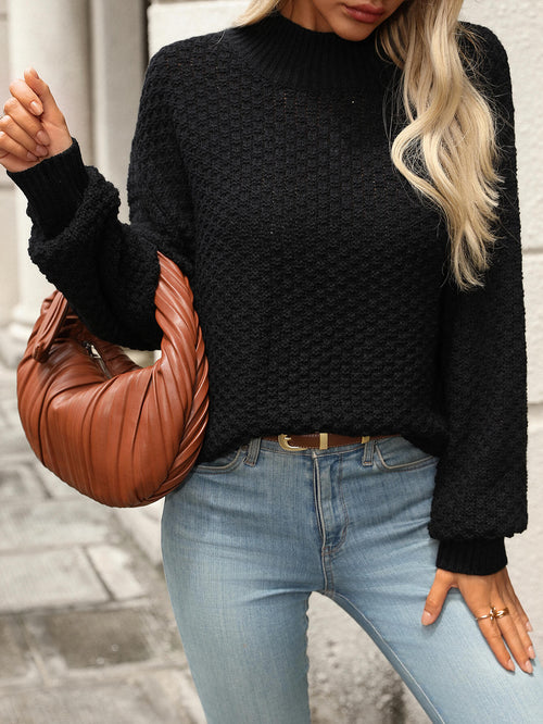 Billie Turtleneck Sweater Black 1