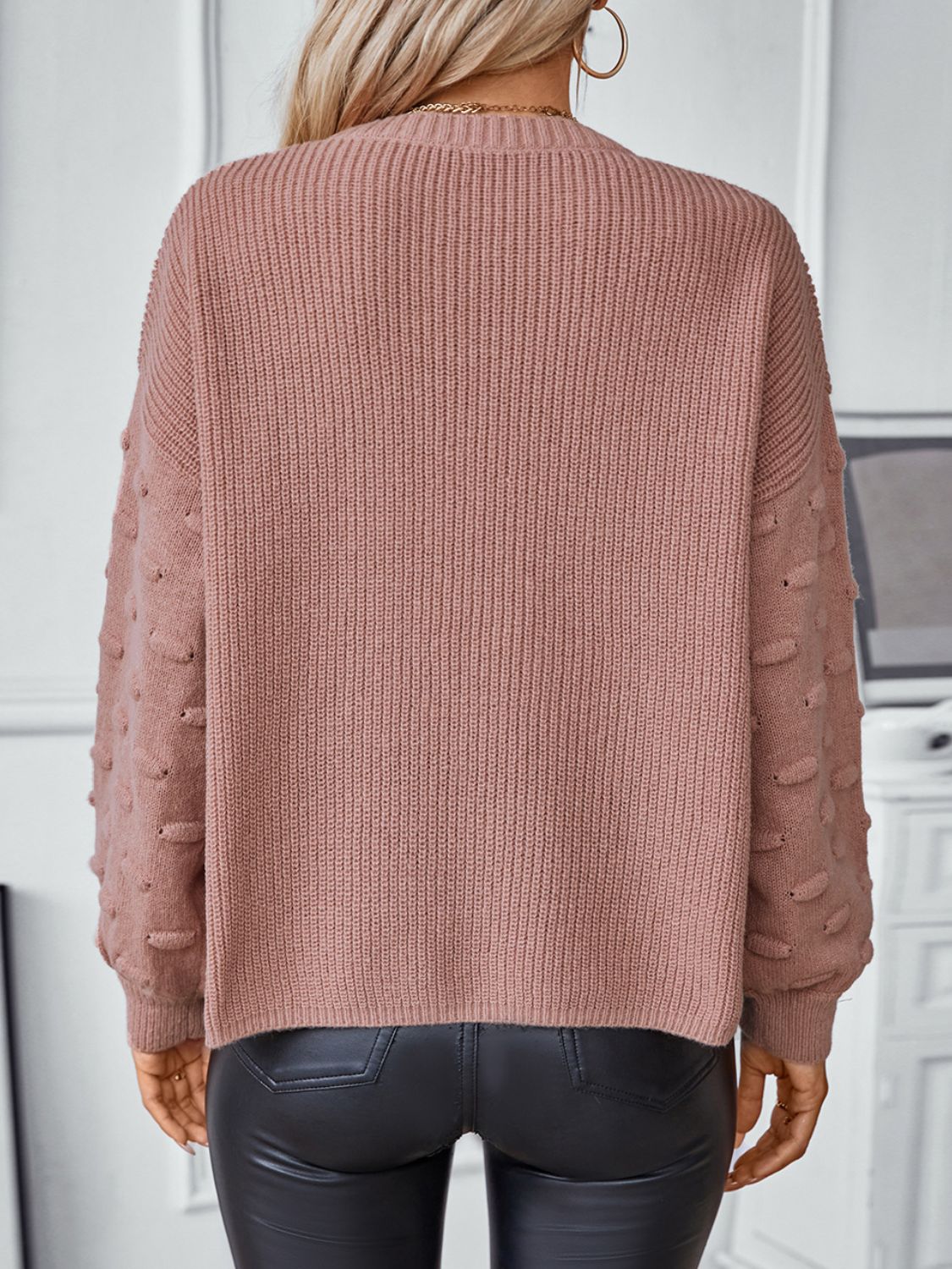 Fenna Knit Sweater Hot Pink 2