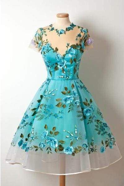 Celeste Appliqué Homecoming Dress