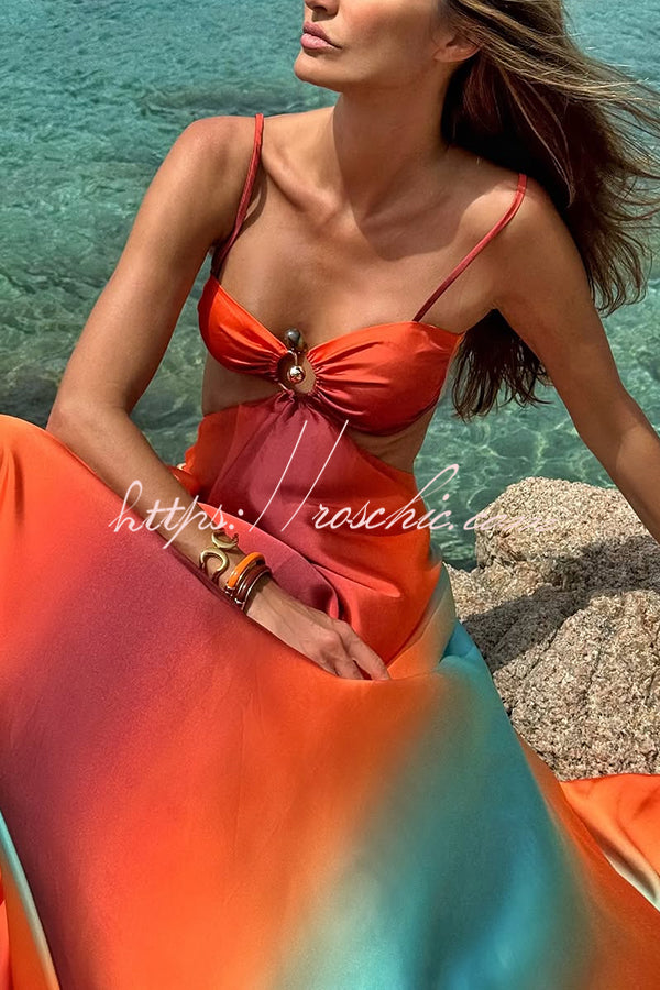 Aurora Printed Cutout Maxi Dress up Vacation Maxi Dress 6