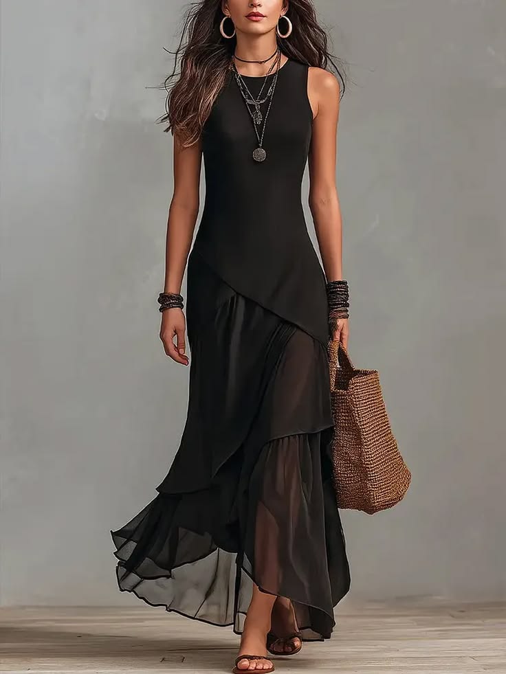 Reva Asymmetrical Midi Dress Multi 1