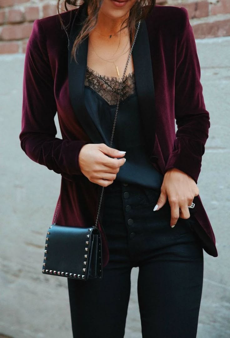 Margot Velvet Blazer Dress Burgundy 1