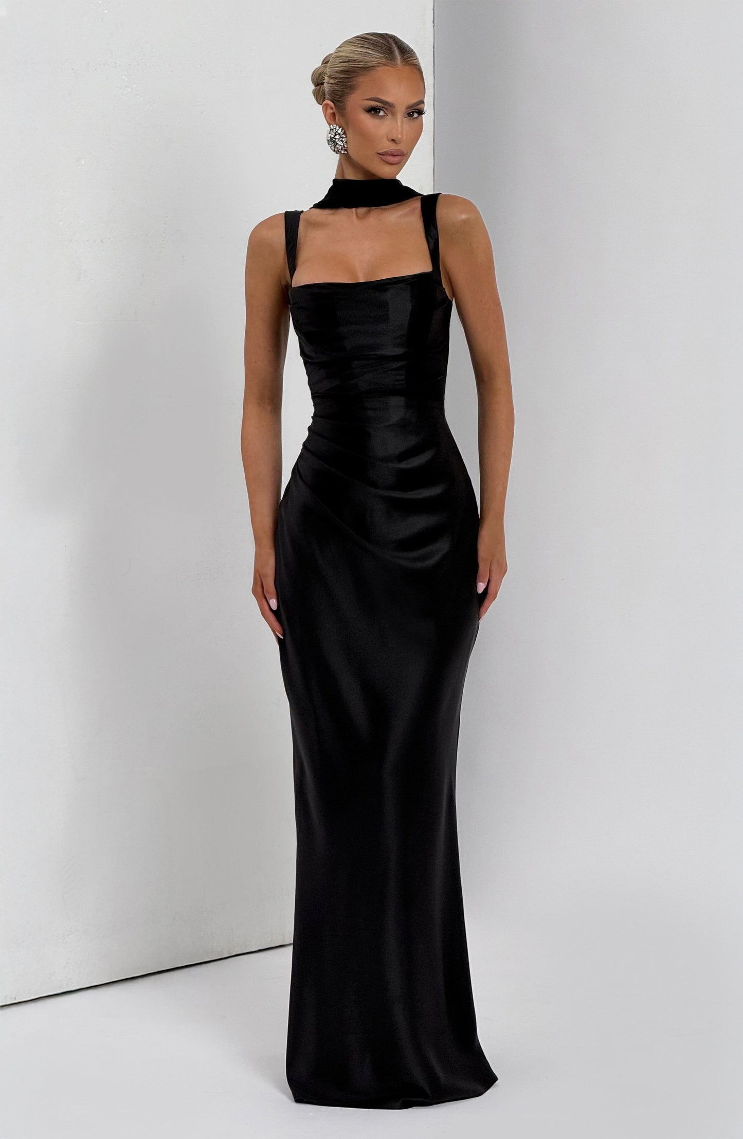 Calanthe Burgundy Sparkle Maxi Dress Burgundy Sparkle 42