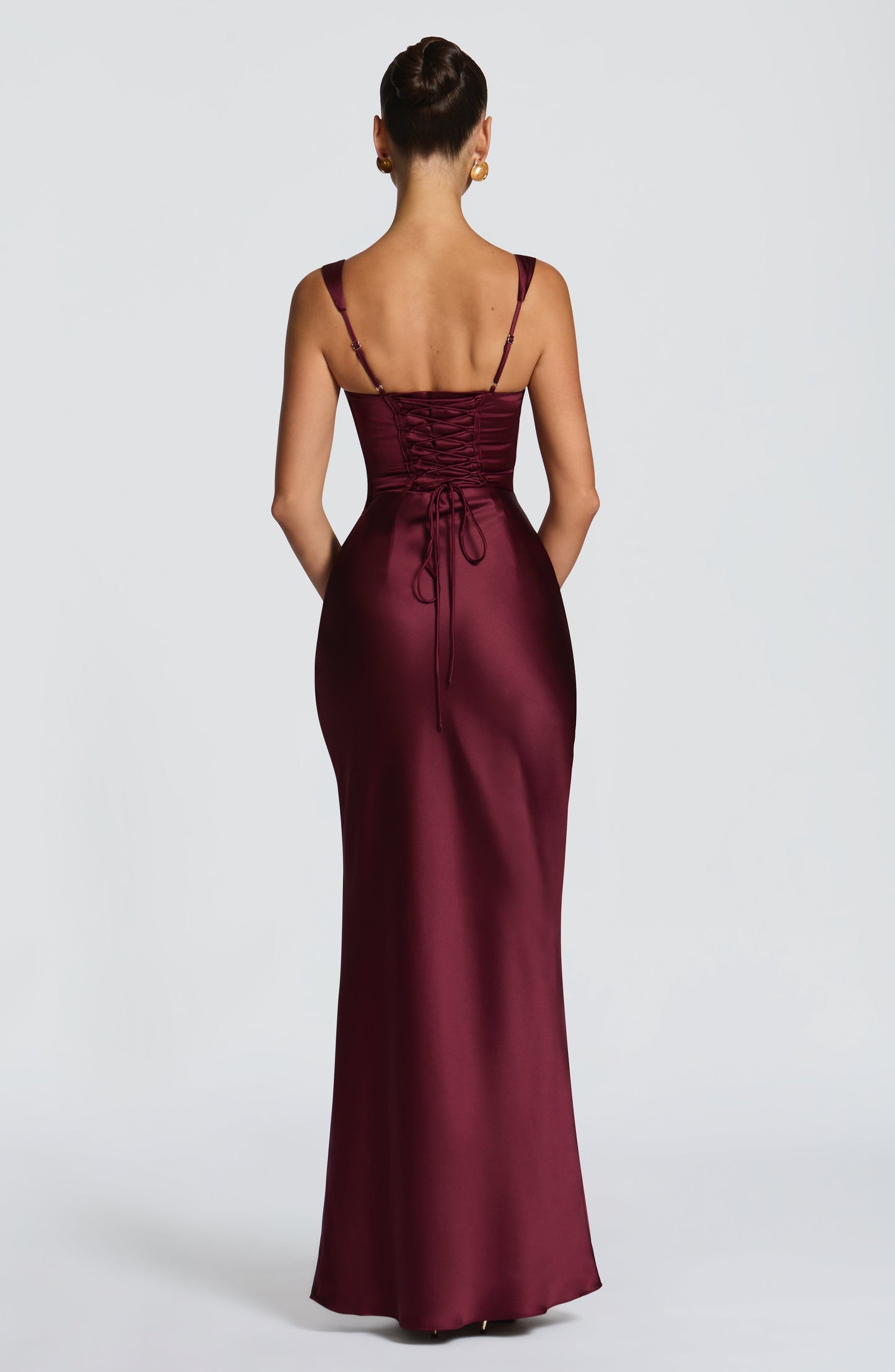 Calanthe Burgundy Sparkle Maxi Dress Burgundy Sparkle 8