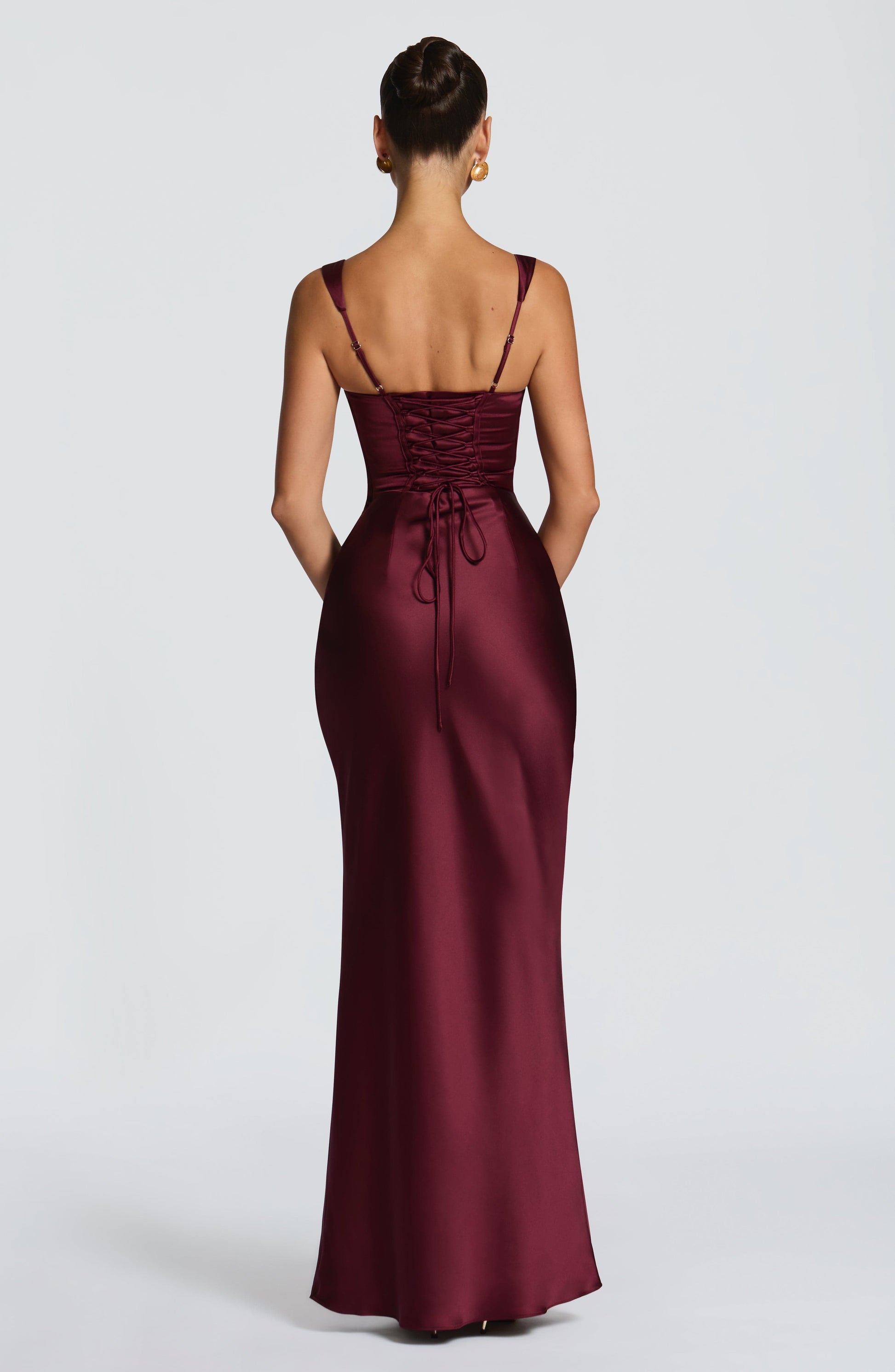 Calanthe Burgundy Sparkle Maxi Dress Burgundy Sparkle 8