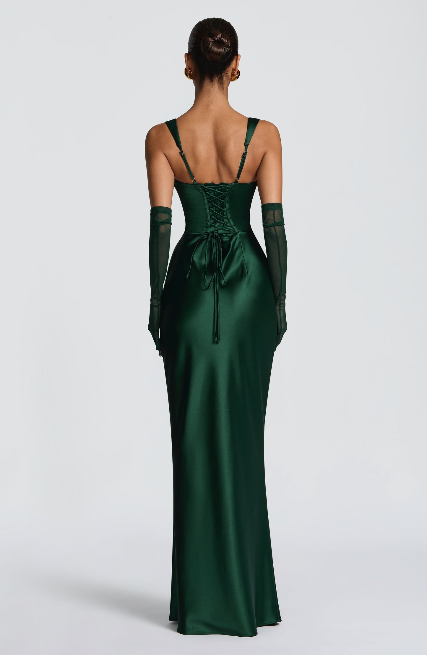 Calanthe Sparkle Maxi Dress Emerald 5