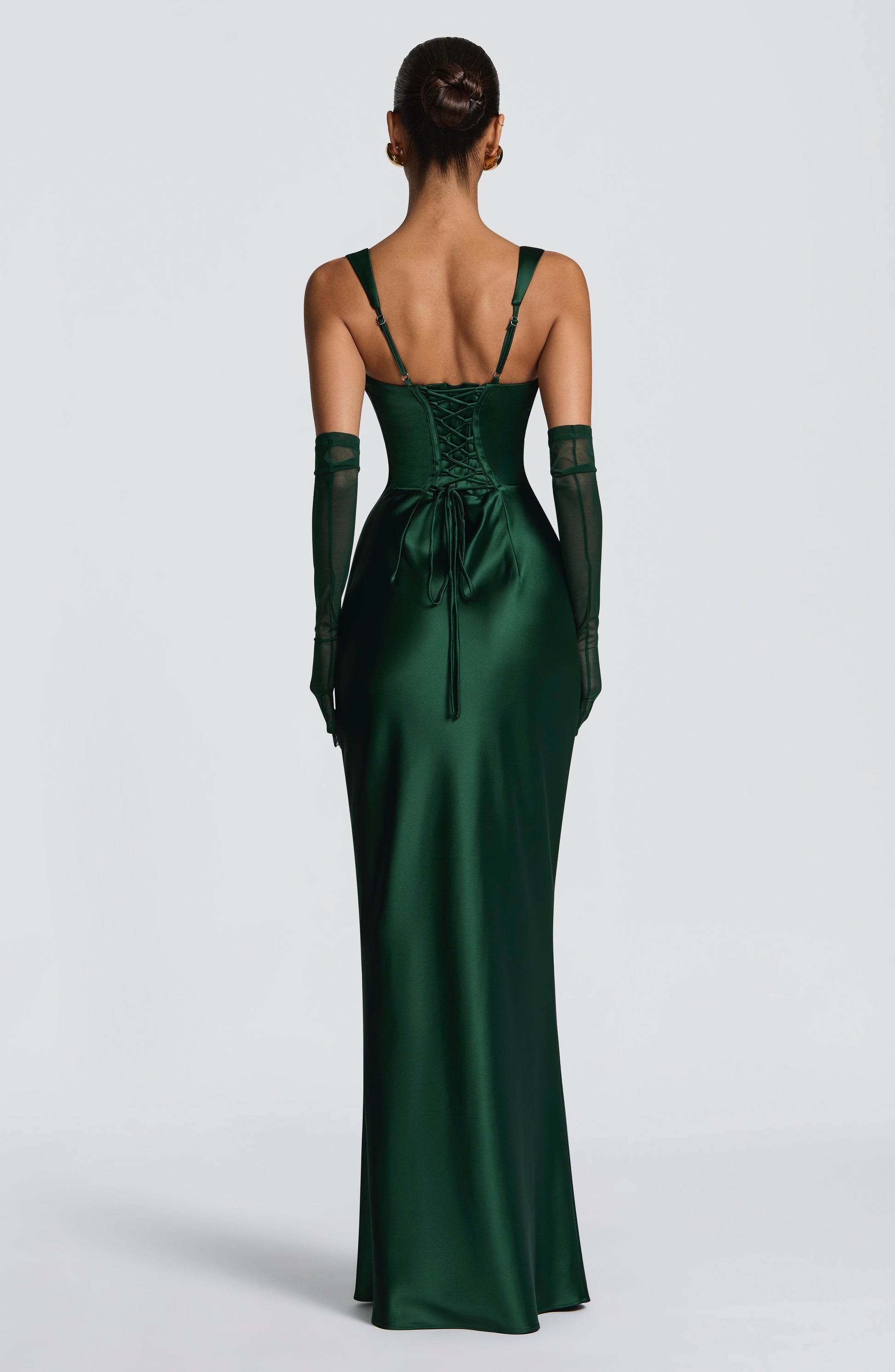 Calanthe Sparkle Maxi Dress Emerald 5