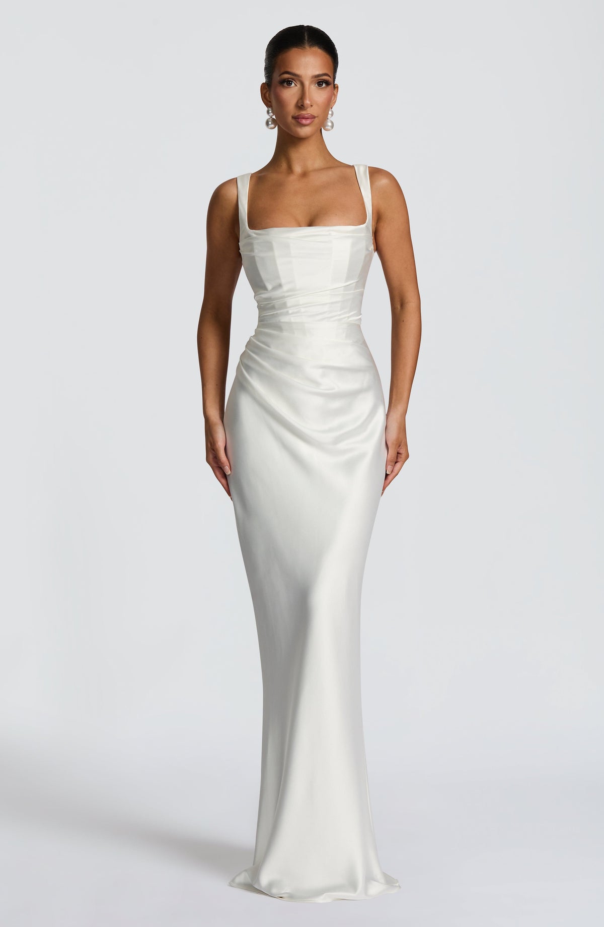 Calanthe Sparkle Maxi Dress Ivory 5