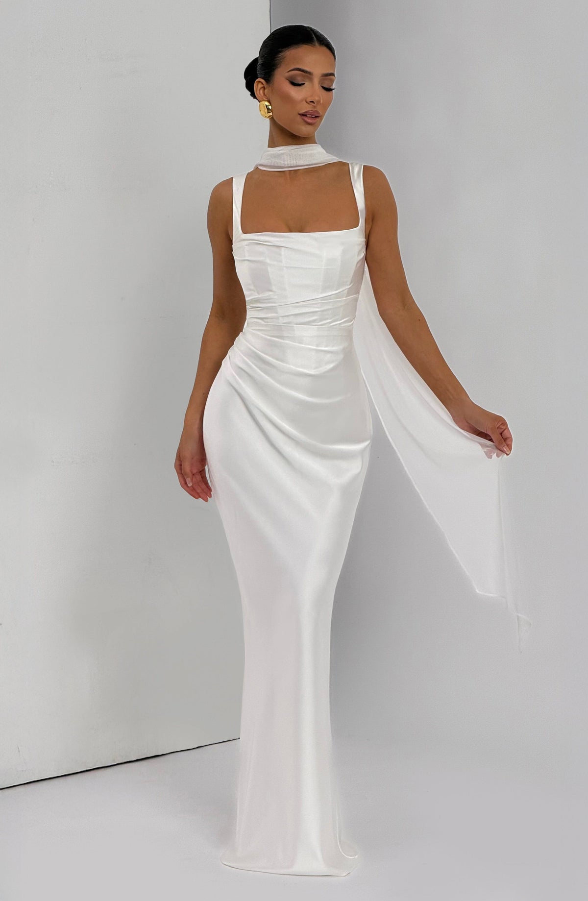 Sabine Maxi Dress Ivory 9
