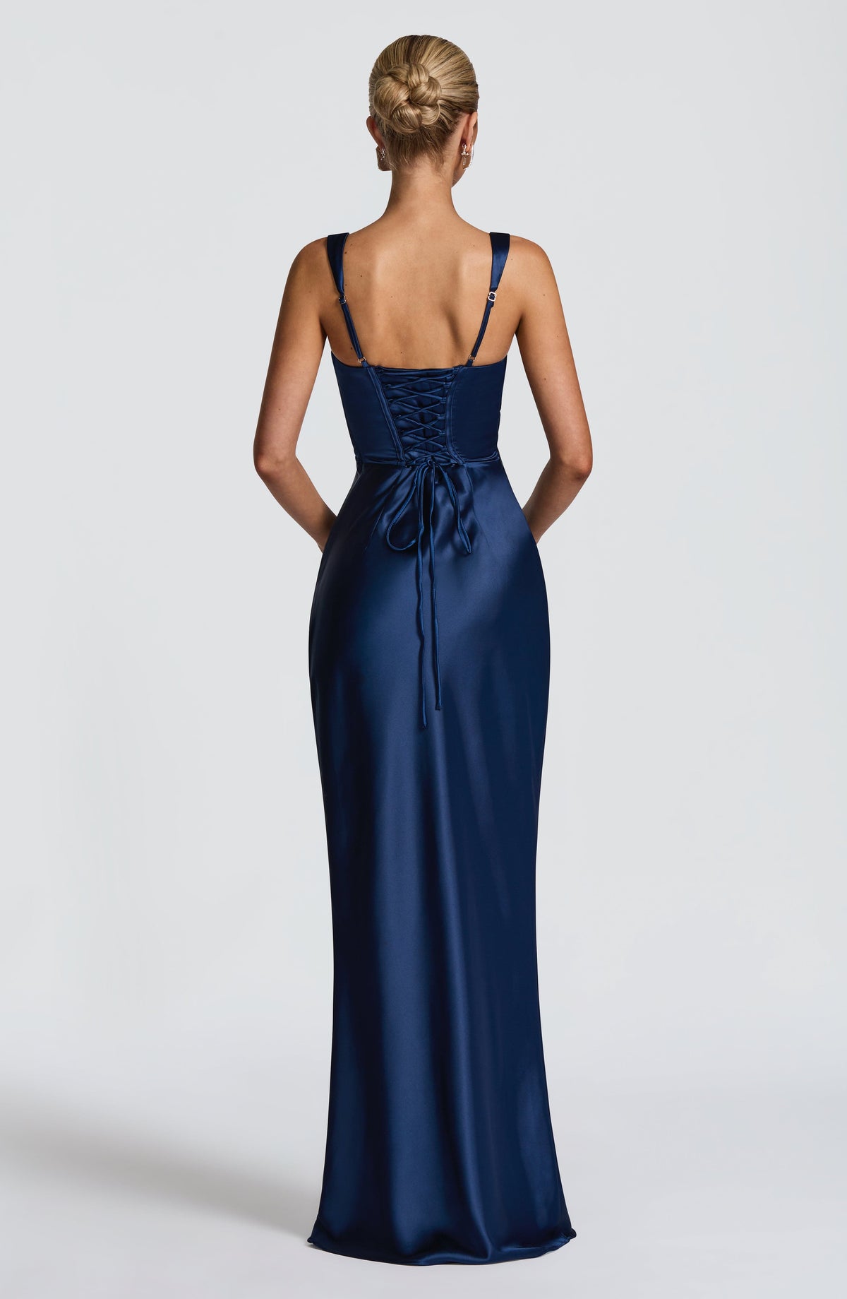 Calanthe Sparkle Maxi Dress Navy 2