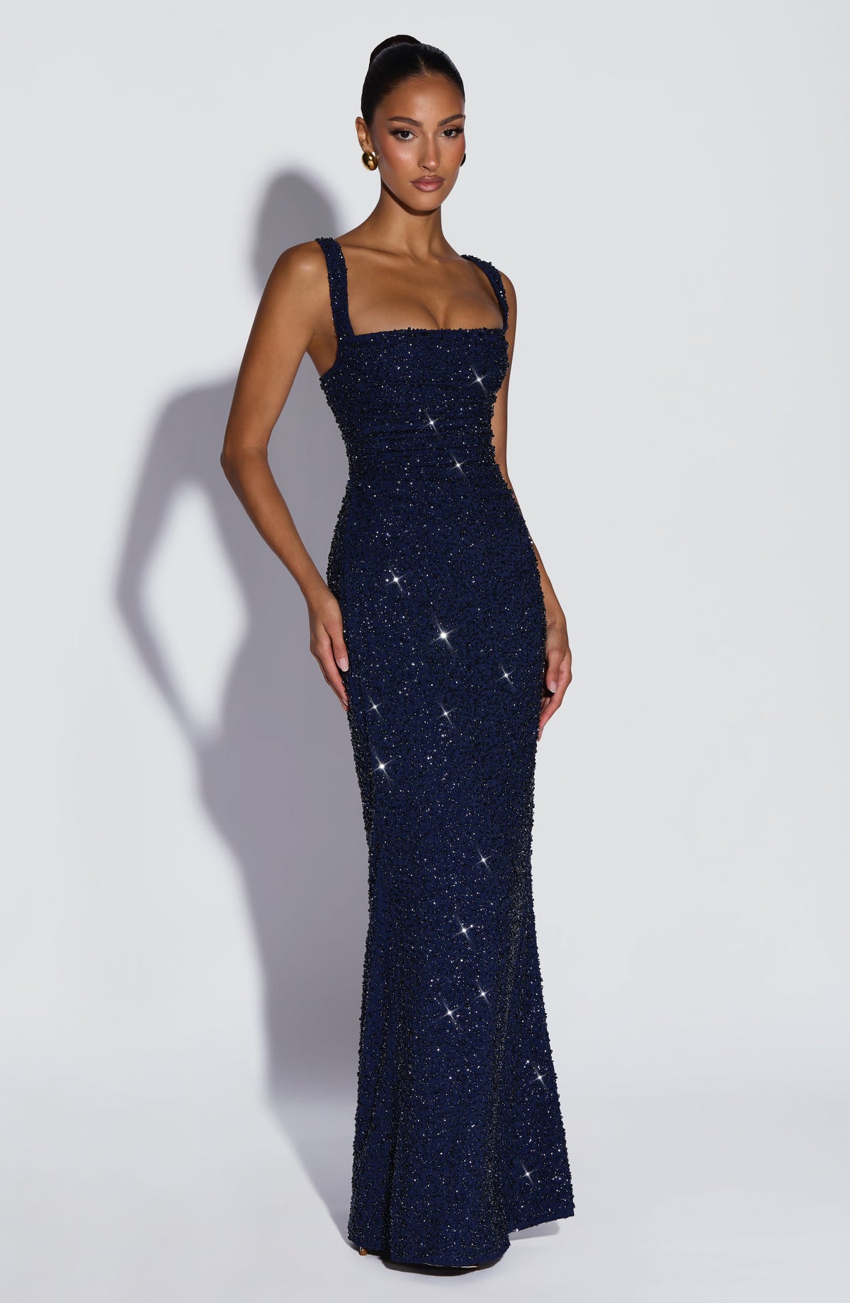 Calanthe Sparkle Maxi Dress Navy Sparkle 3