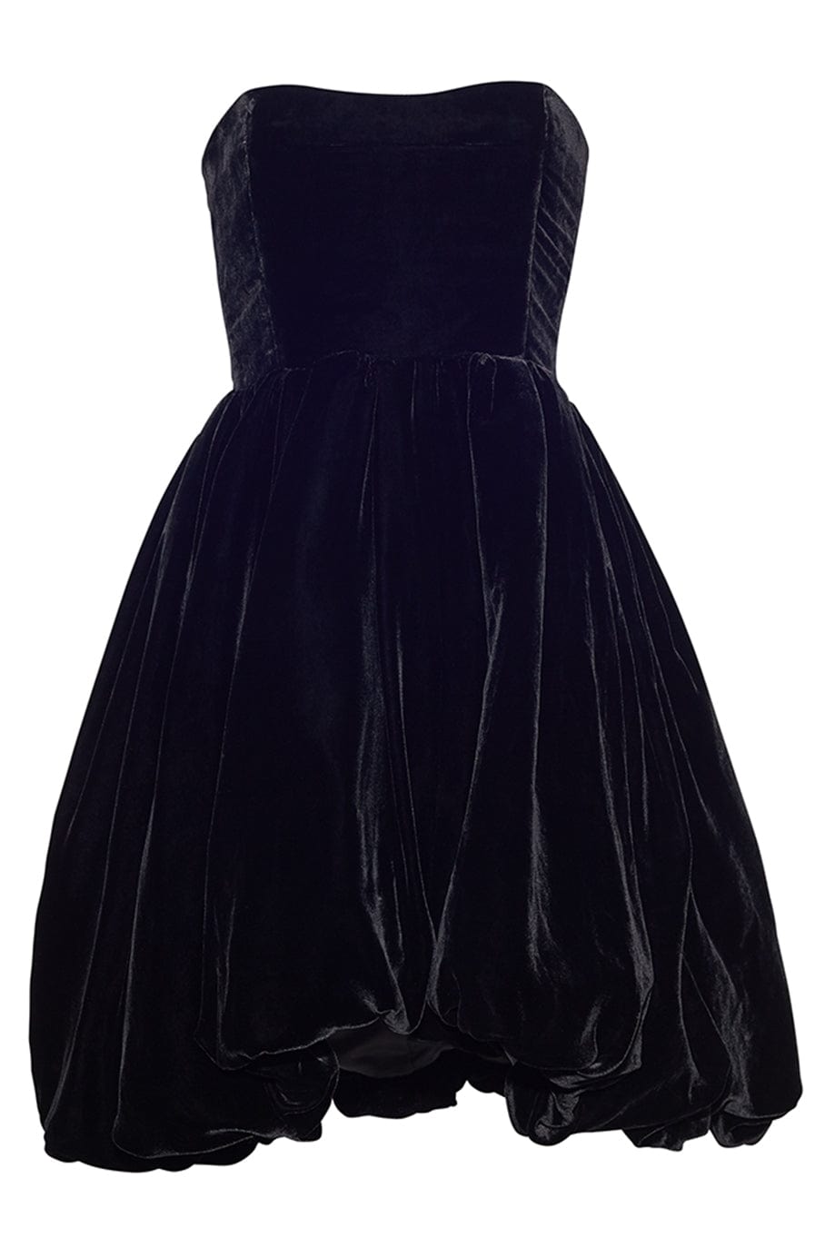 Veronica Satin Midi Dress BLACK 1
