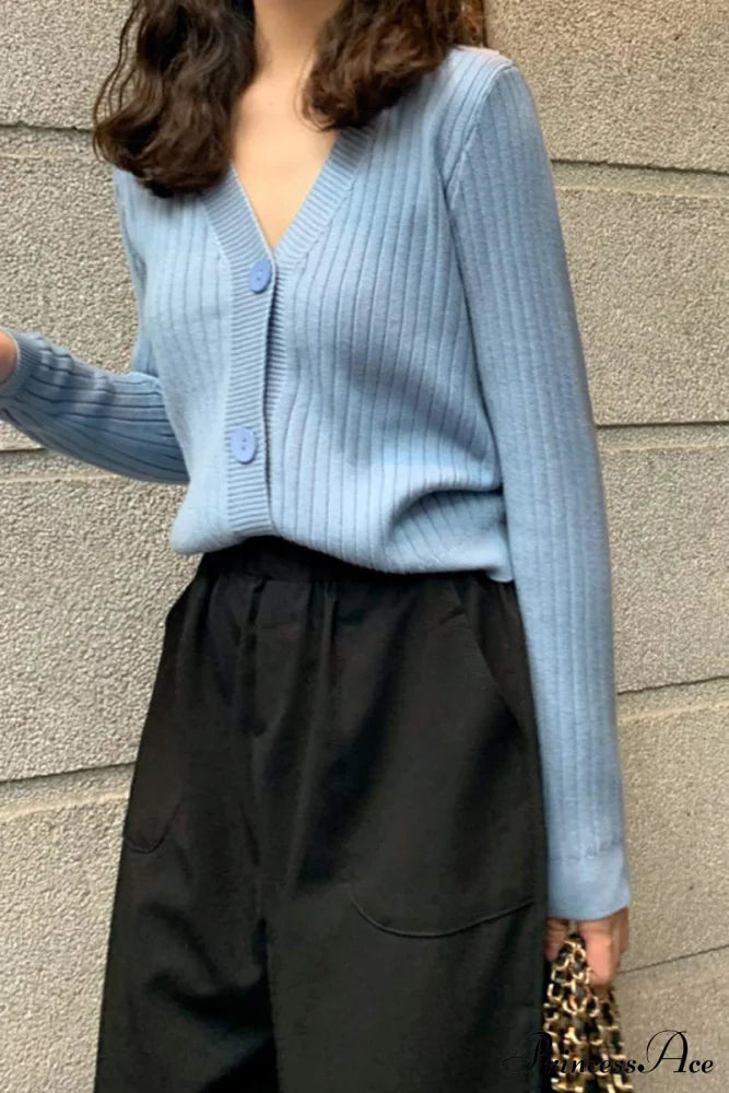 Margot White Cardigan Light Blue 10