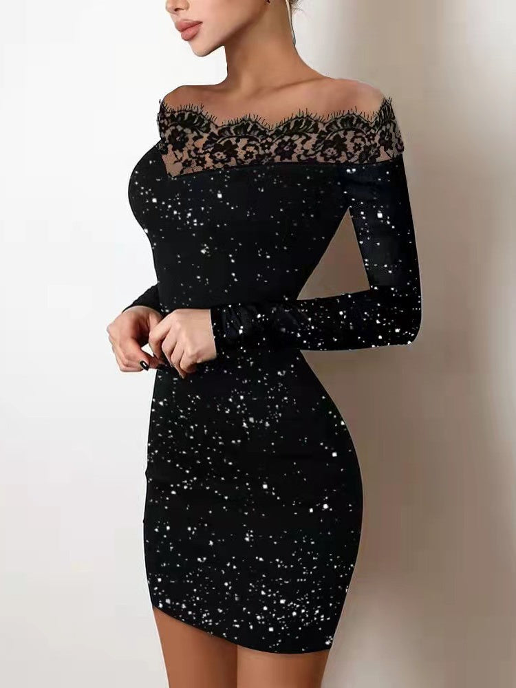 Aria One-Shoulder Midi Dress in Black Black 1