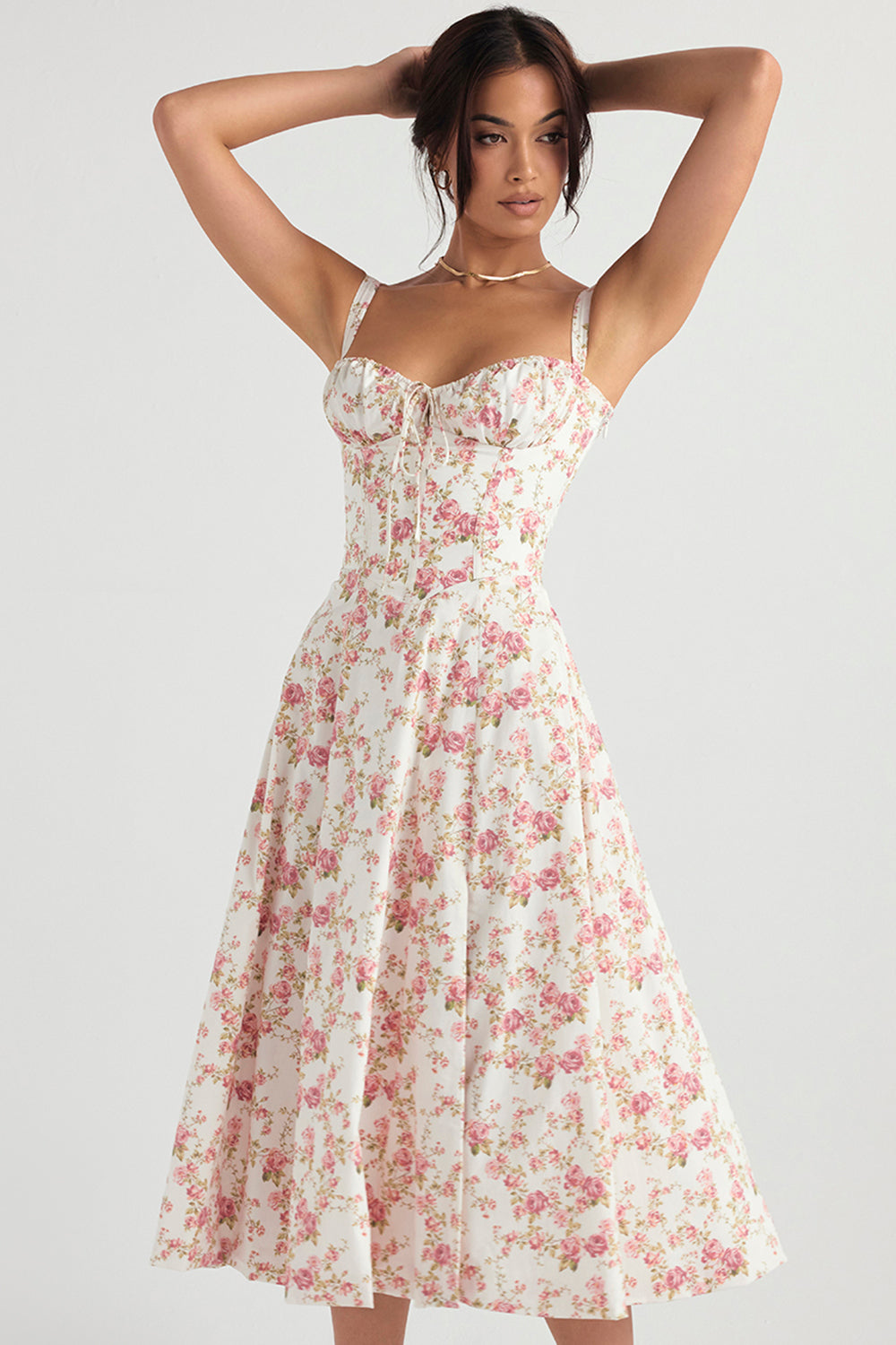 Isadora Corset Midi Dress Multi 8