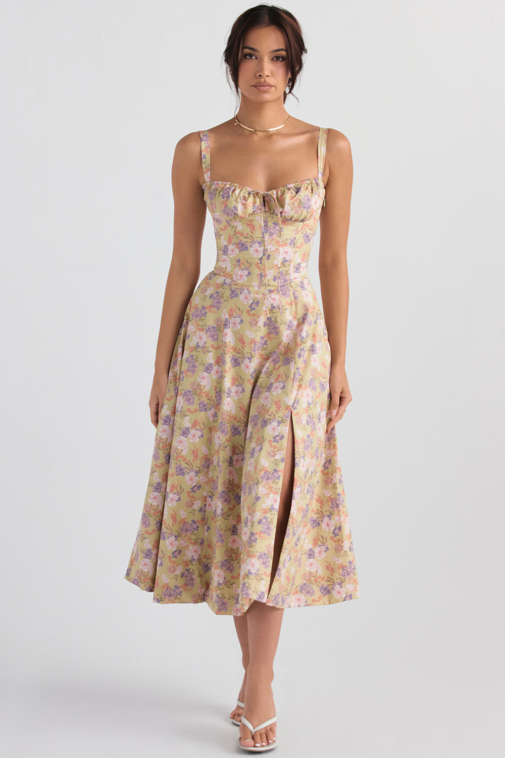 Isadora Corset Midi Dress Multi 9